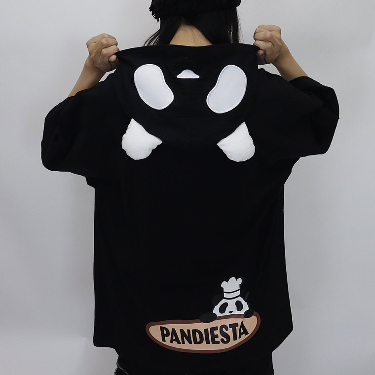 ＼数量限定２０％ＯＦＦ／【PANDIESTA JAPAN】『なりきりシリーズ』熊猫メロンパン半袖プルパーカー