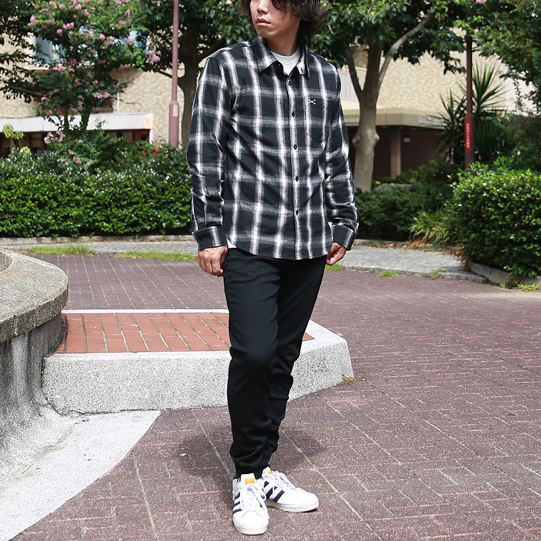 【VANSON】ワンポイントツイルシャツ