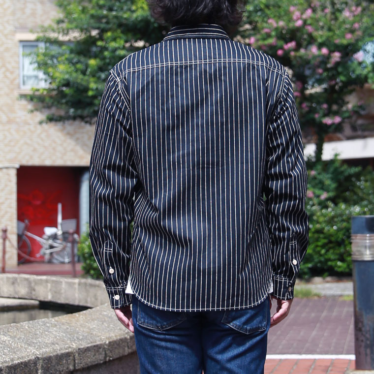 【VANSON】ワンポイントツイルシャツ