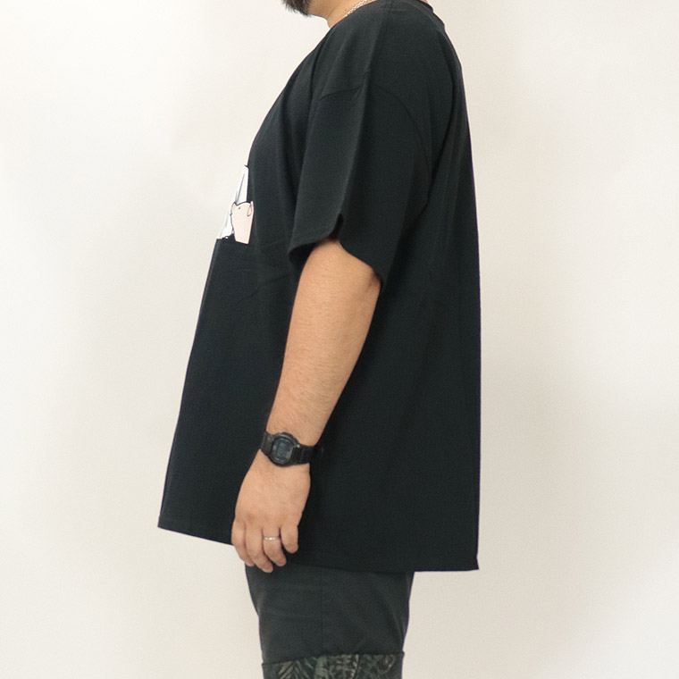 【大きいサイズ半袖Tシャツ】豚とトンカツの沈黙Tシャツ