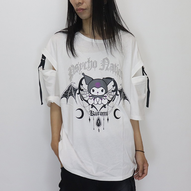 \数量限定35%OFF/【PSYCHONATION】『サンリオ・クロミコラボ』デビルストーンBIGシルエットTシャツ