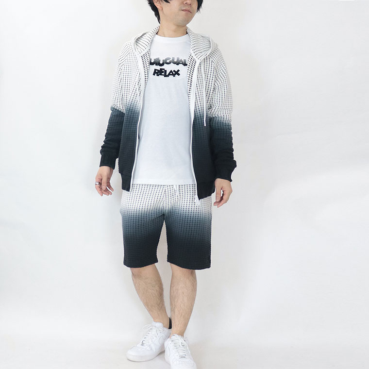 【1PIU】TIE DYE WAFFLE SHORT PANTS