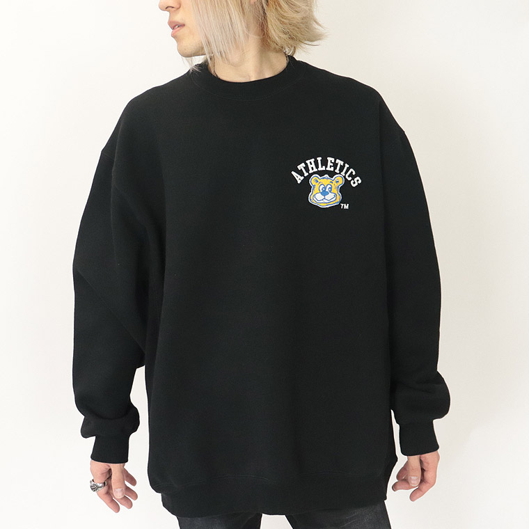 冬物売り尽くし15%OFF【UCLA】ジョーサガラ刺繍/裏起毛長袖トレーナー(ペアルック・アメカジ系)