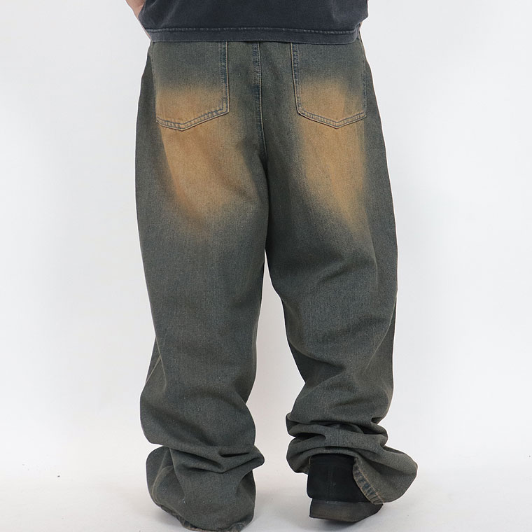 デニムオーバーダイパンツ
