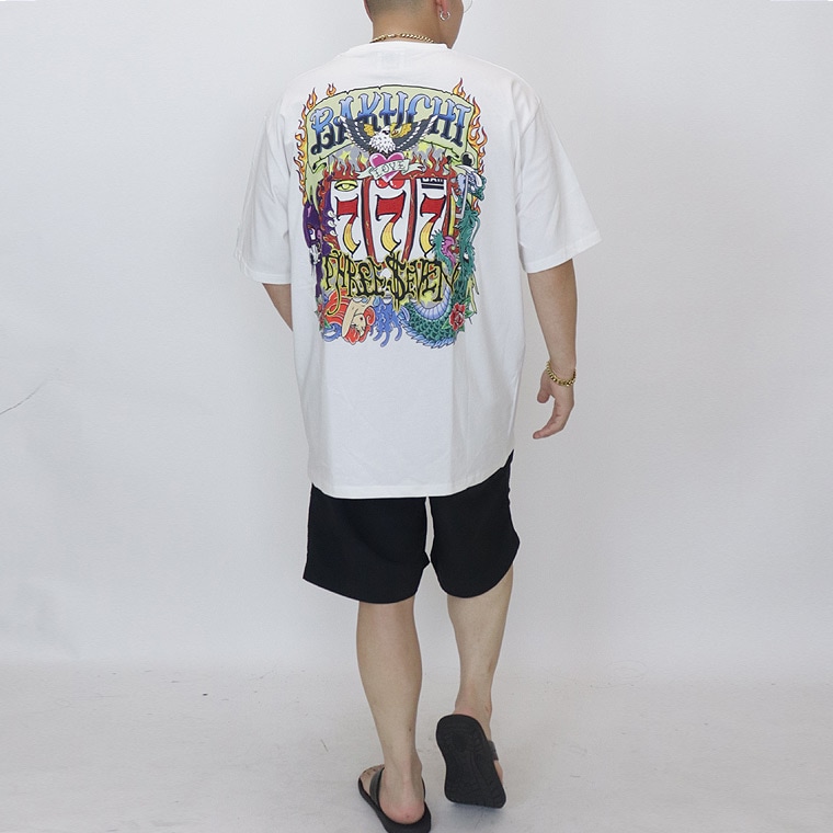 SALE【BAKUCHI】スロット半袖Tシャツ