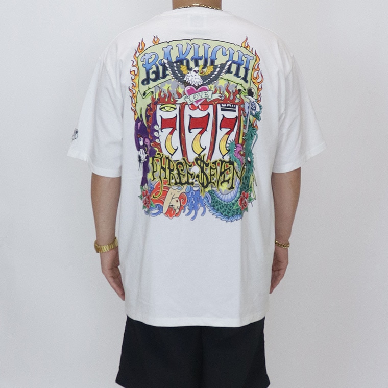 SALE【BAKUCHI】スロット半袖Tシャツ