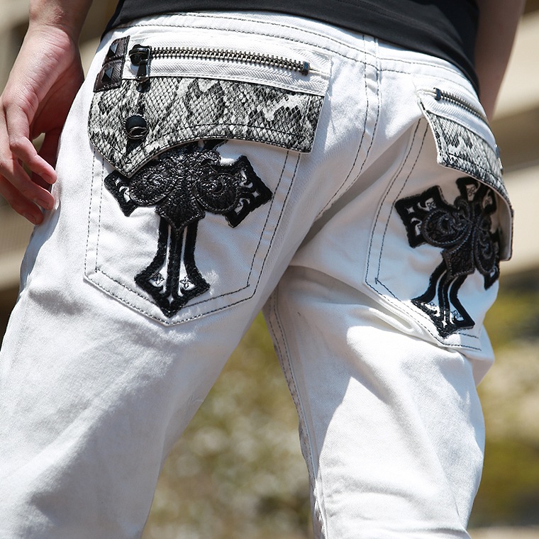 汚し加工パイソンポケットCLOUDデニム