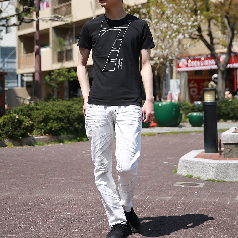 汚し加工パイソンポケットCLOUDデニム