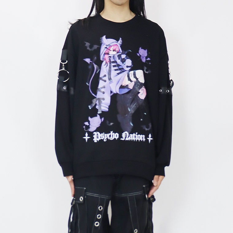 PSYCHONATION】 『寝田ルネコラボ』デビルイラストBIGシルエット