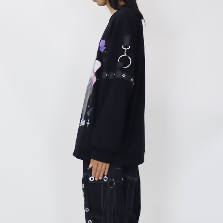 【PSYCHONATION】 『寝田ルネコラボ』デビルイラストBIGシルエットトレーナー