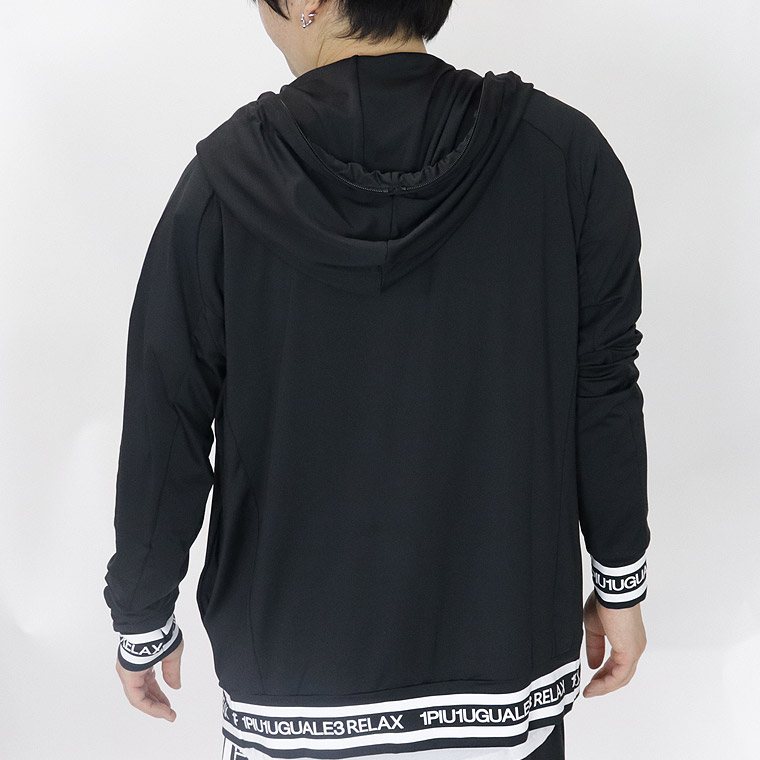 【1PIU】HEM LOGO RASH GUARD PARKA/ヘムロゴラッシュガードパーカー【セットアップ可能】