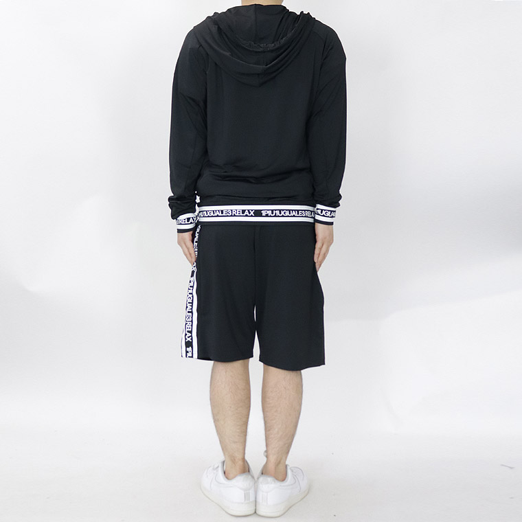 【1PIU】HEM LOGO RASH GUARD PARKA/ヘムロゴラッシュガードパーカー【セットアップ可能】