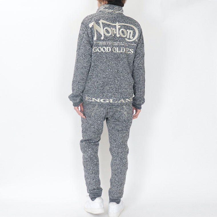 【NORTON】ポリ杢ライダーススタンドジャケット