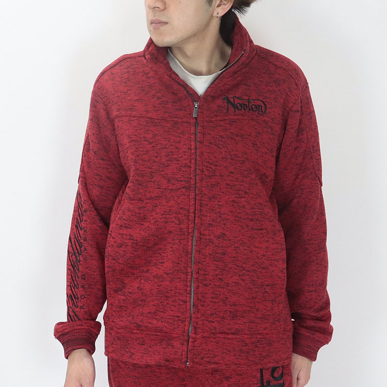 【NORTON】ポリ杢ライダーススタンドジャケット