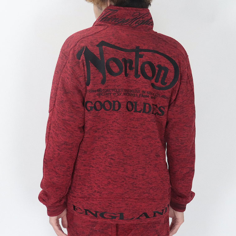 【NORTON】ポリ杢ライダーススタンドジャケット