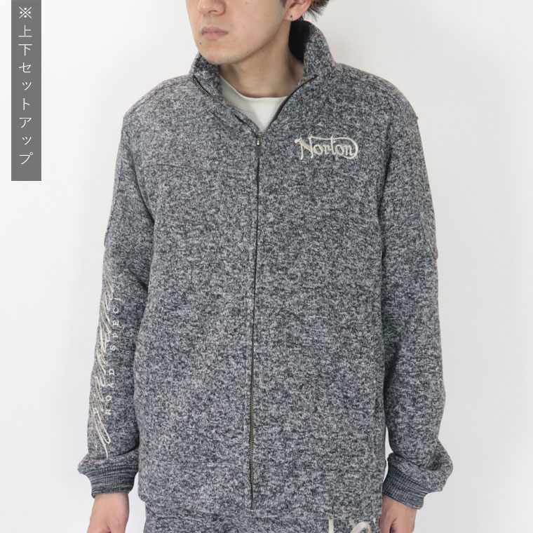 【NORTON】ポリ杢ライダーススタンドジャケット