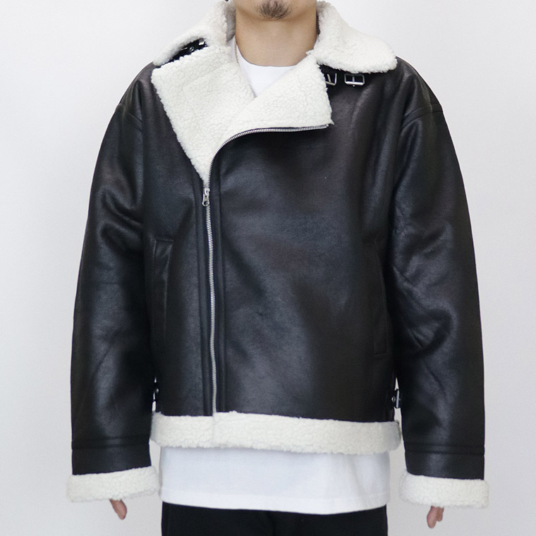ビンテージ加工F/ムートンダブルジャケット