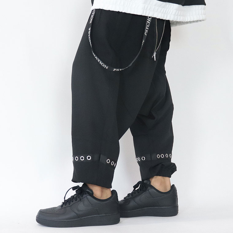 【PSYCHO NATION】ストラップ付きサルエルパンツ