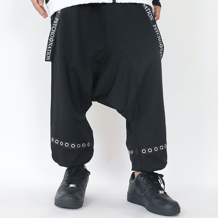【PSYCHO NATION】ストラップ付きサルエルパンツ