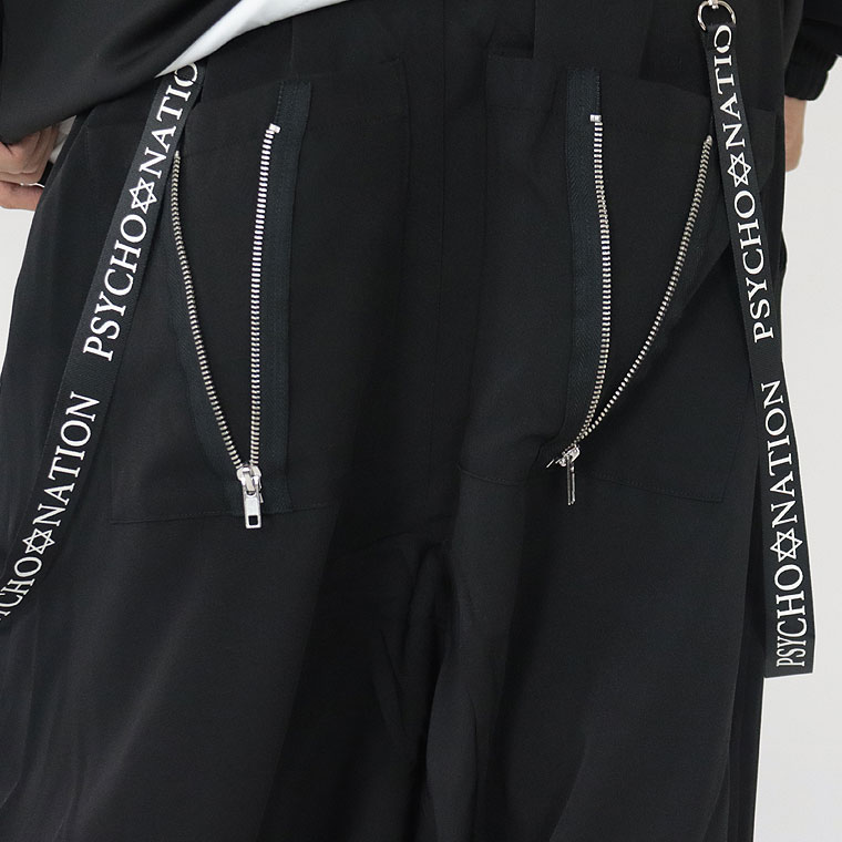 【PSYCHO NATION】ストラップ付きサルエルパンツ