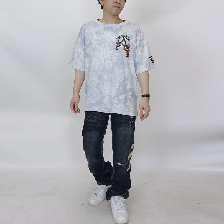 【TOM&JERRYコラボ】BIGサイズ天竺半袖Tシャツ キーホルダー