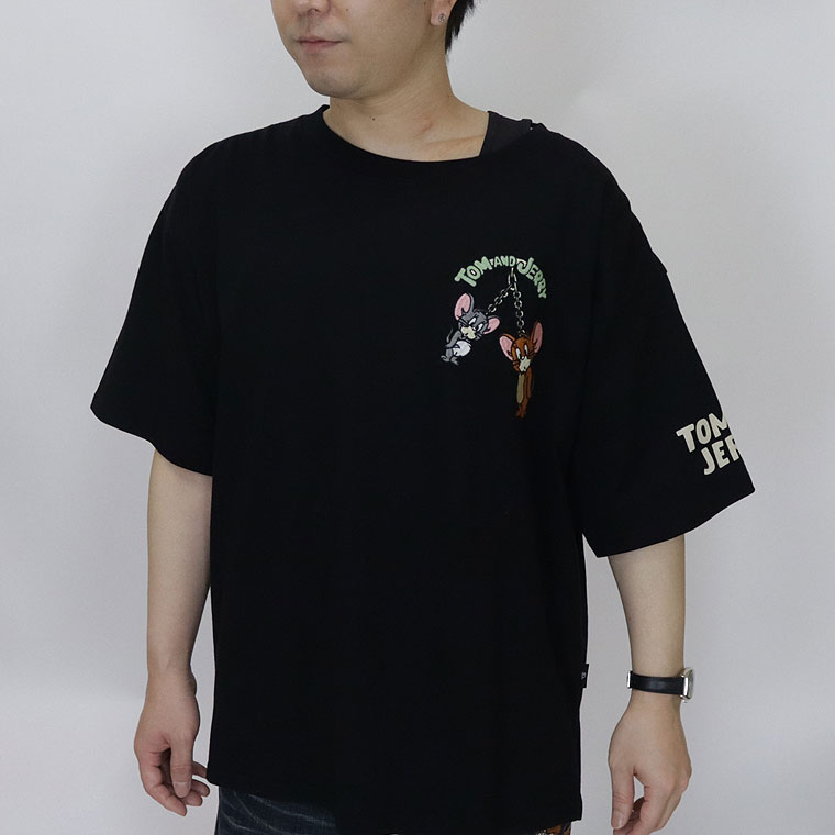 【TOM&JERRYコラボ】BIGサイズ天竺半袖Tシャツ キーホルダー