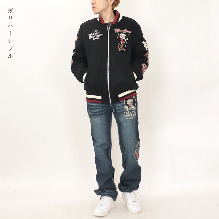 【BETTYコラボ】リバーシブル刺繍スタジャン