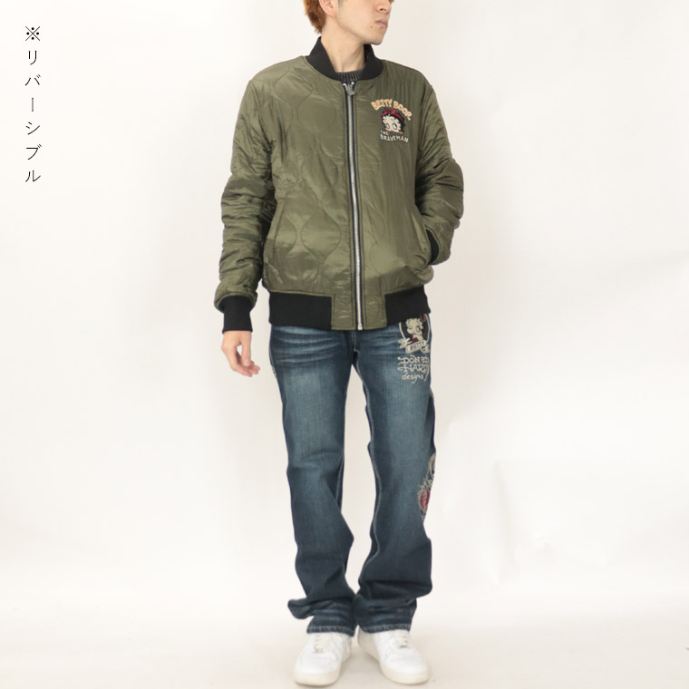 【BETTYコラボ】リバーシブル刺繍スタジャン