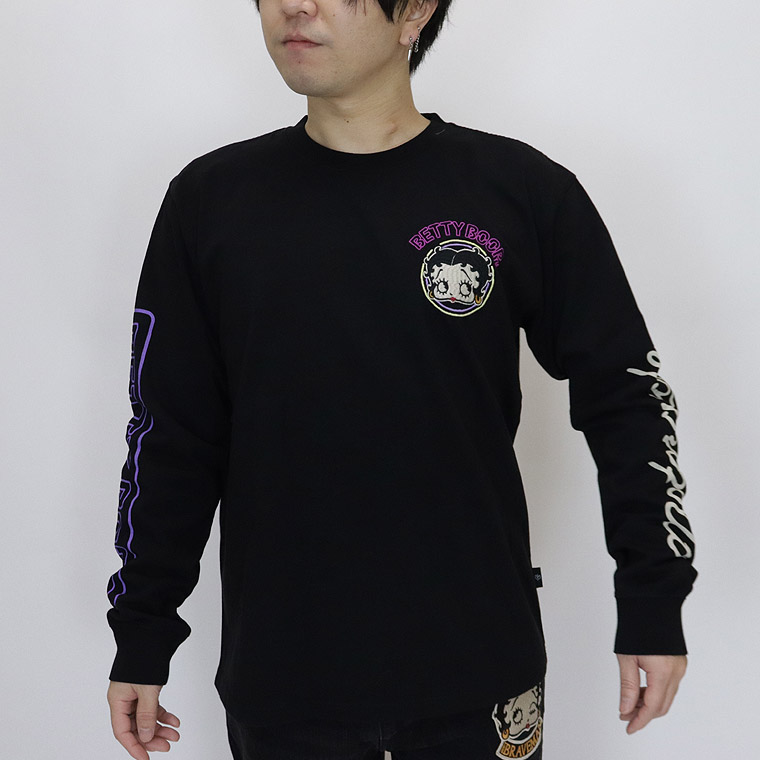 【BETTYコラボ】天竺ロンTEE ネオンバイカーベティ