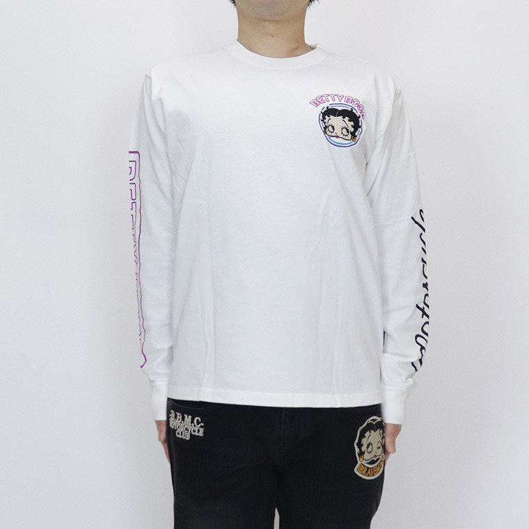 【BETTYコラボ】天竺ロンTEE ネオンバイカーベティ