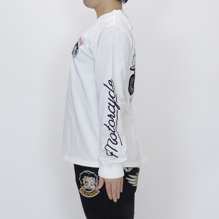 【BETTYコラボ】天竺ロンTEE ネオンバイカーベティ