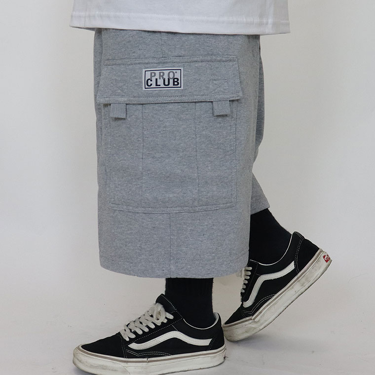 【PRO CLUB】Fleece Cargo Shorts