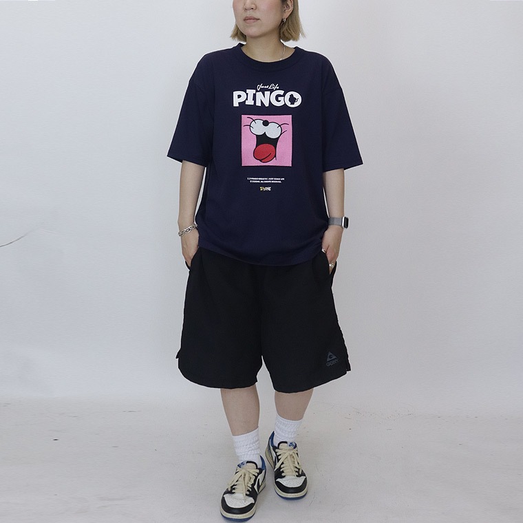 SALE【ZIZONE】PINGO FACE 刺繍半袖Tシャツ