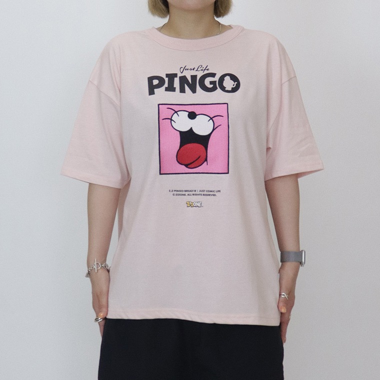 SALE【ZIZONE】PINGO FACE 刺繍半袖Tシャツ
