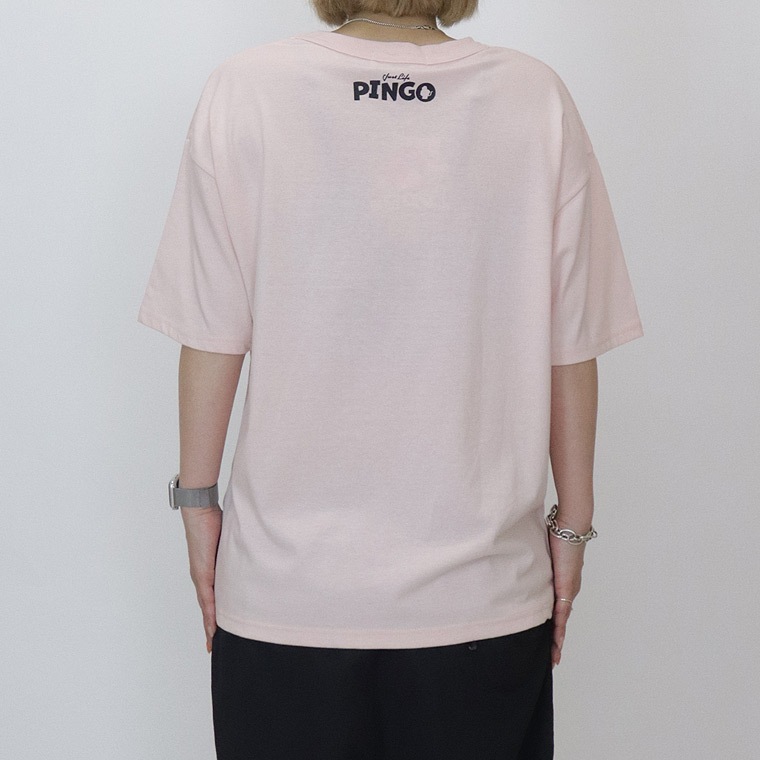 SALE【ZIZONE】PINGO FACE 刺繍半袖Tシャツ