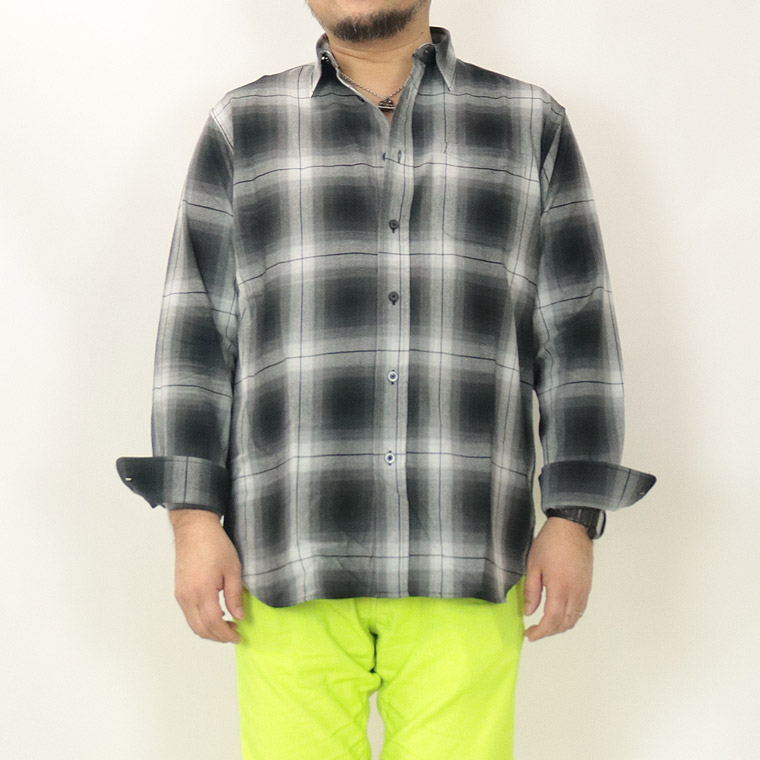 【大きいサイズ】ツイルチェックシャツ