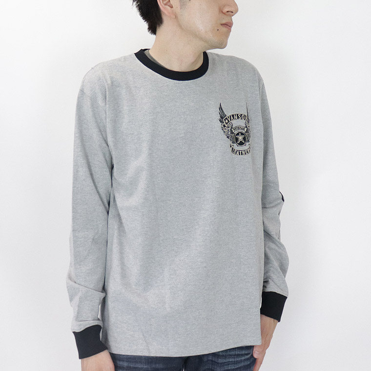 【VANSON】天竺長袖Tシャツ フライングスター