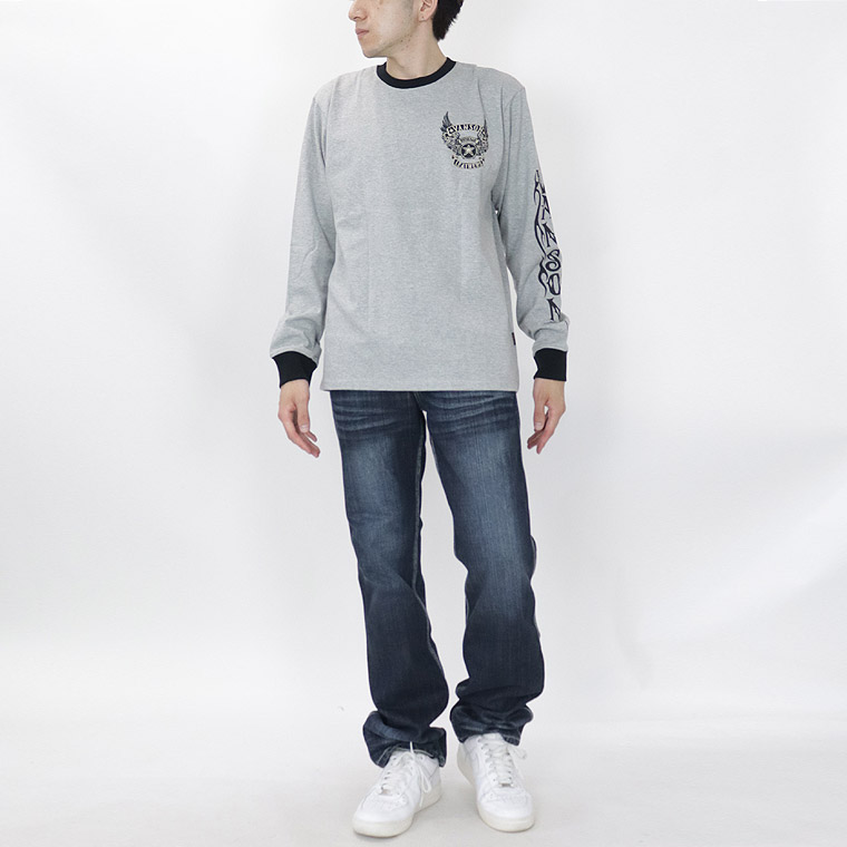 【VANSON】天竺長袖Tシャツ フライングスター