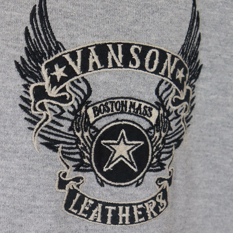 【VANSON】天竺長袖Tシャツ フライングスター