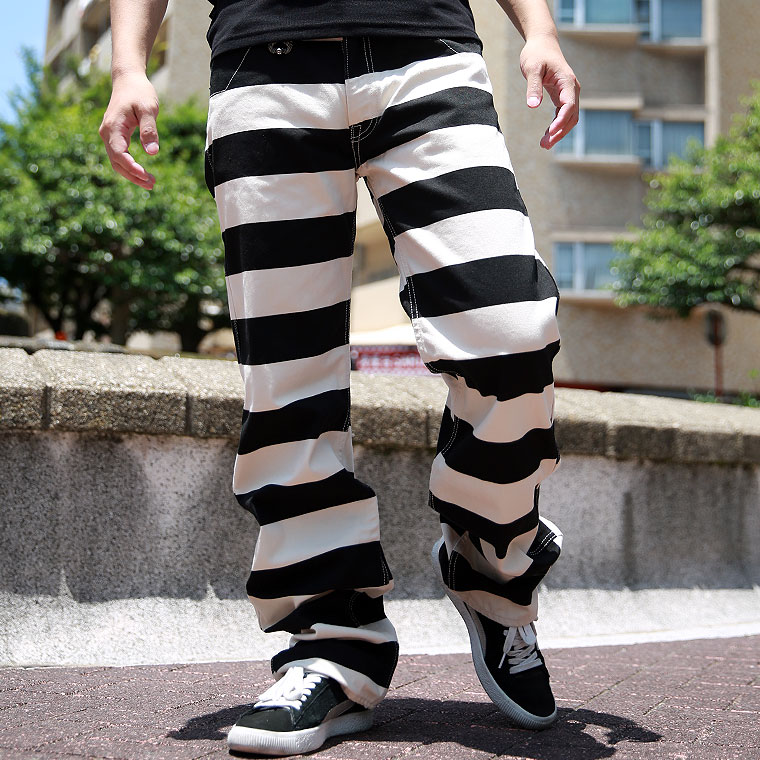 【VANSON】ボーダーダックパンツ