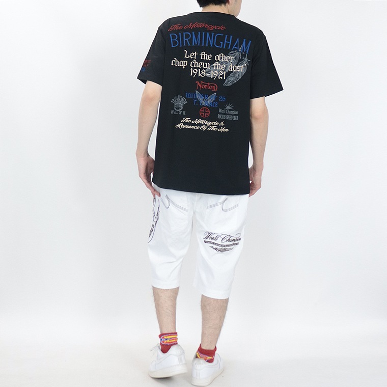 【NORTON】ネイティブカラ―刺繍Tシャツ