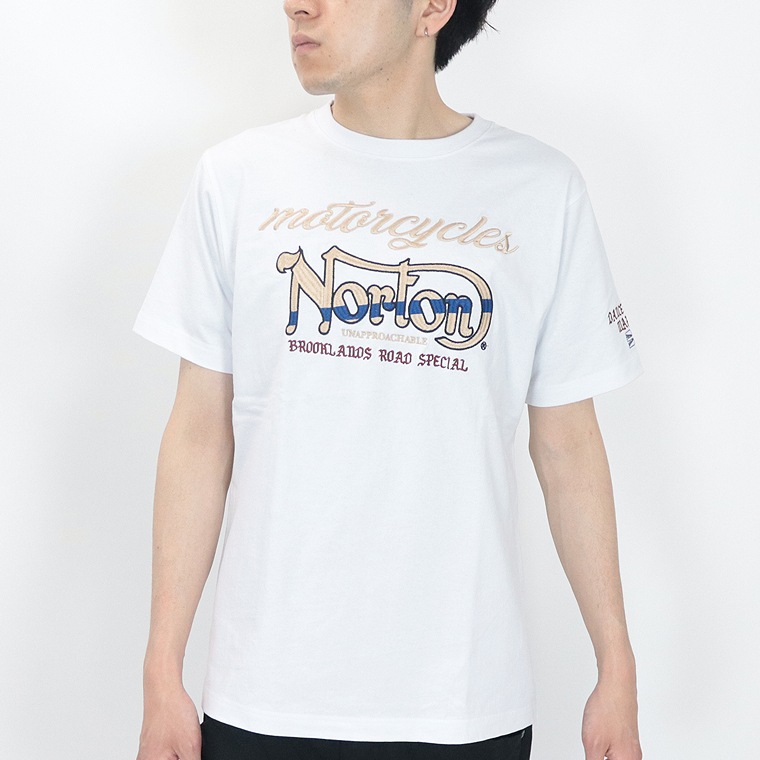 【NORTON】ネイティブカラ―刺繍Tシャツ