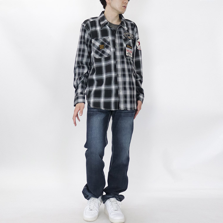 VANSON】マルチカラー長袖チェックシャツ イーグル | 店舗から探す,5号