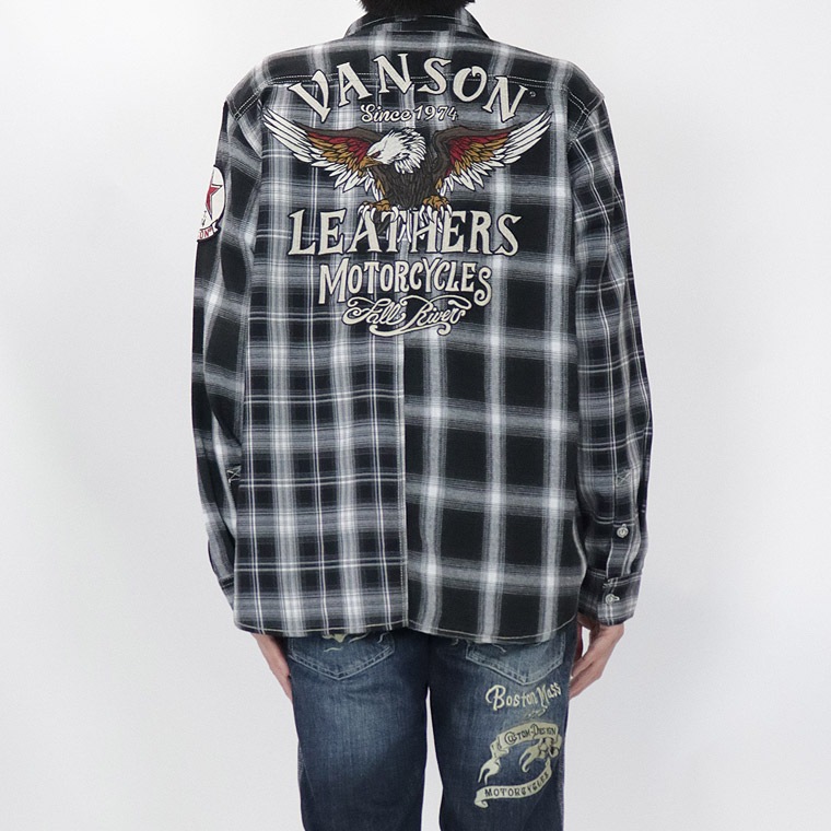 VANSON】マルチカラー長袖チェックシャツ イーグル | 店舗から探す,5号