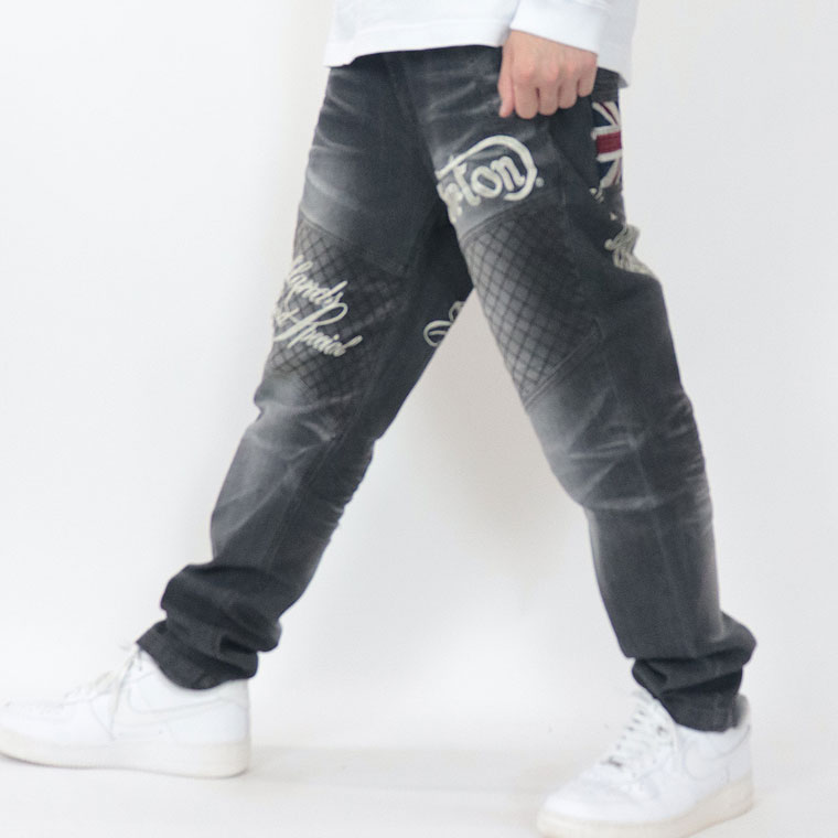 【NORTON】ストレッチMAXキルトステッチデニムパンツ