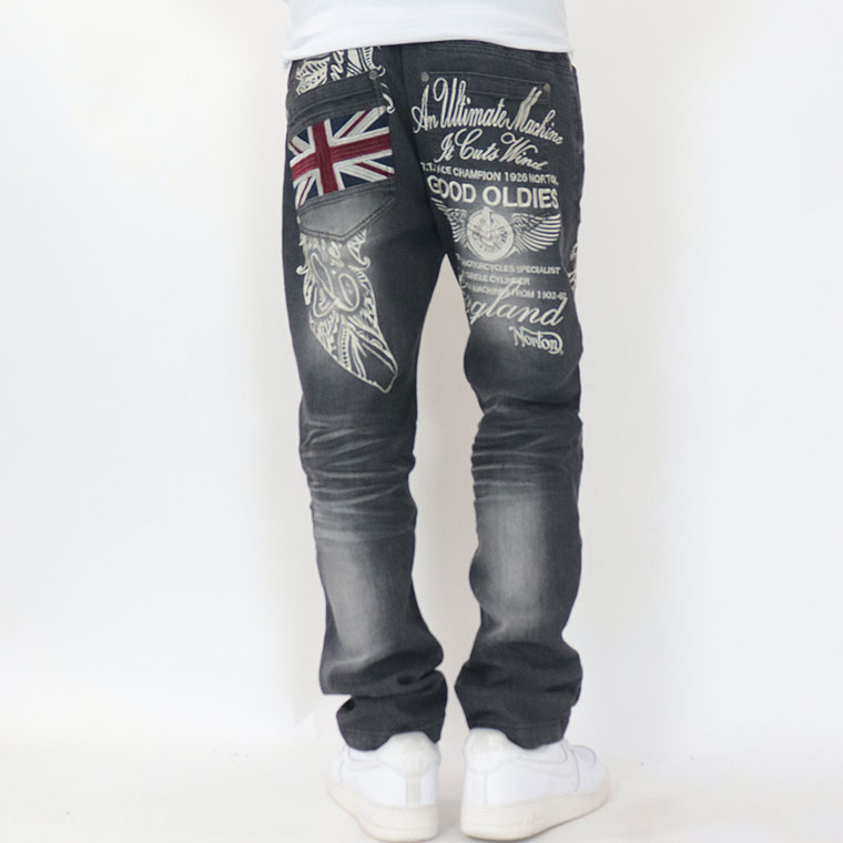 【NORTON】ストレッチMAXキルトステッチデニムパンツ