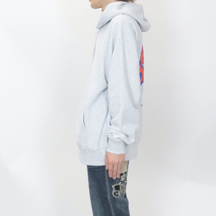 2024春物新作【BEN DAVIS(ベンデイビス)】刺繍プリント裏毛パーカー(ペアルック・アメカジ系)