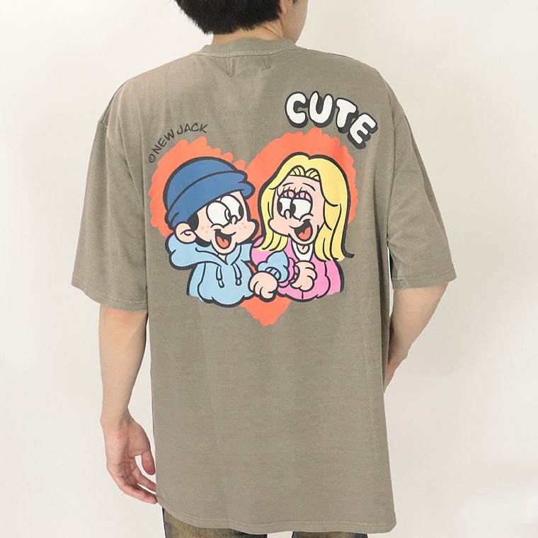 【NEW JACK】ハートピグメント半袖Tシャツ