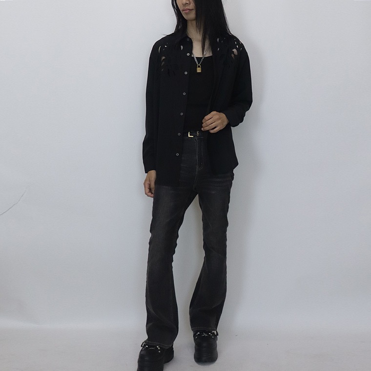 【REGIUS】くりぬきヒートカットデザインシャツ