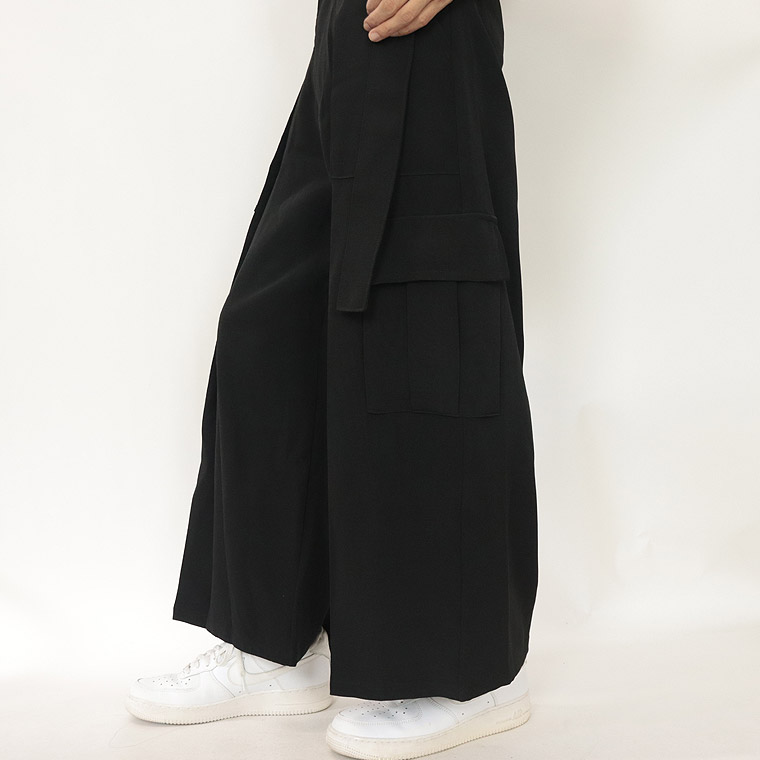 ＼数量限定１５％ＯＦＦ／　ベルト付きワイドカーゴスラックスパンツ
